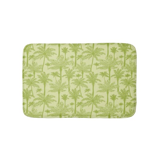 Groen palm Trees Pattern Badmat (Voorkant)