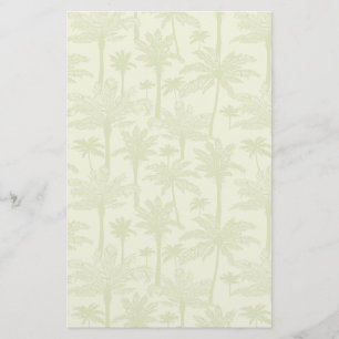 Groen palm Trees Pattern Briefpapier
