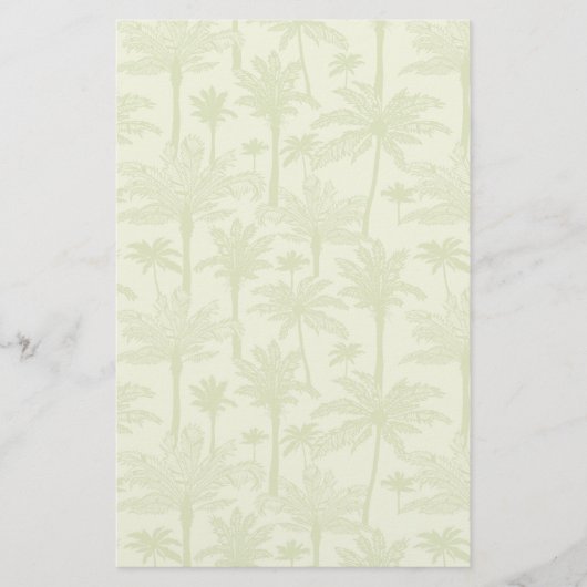 Groen palm Trees Pattern Briefpapier (Voorkant)