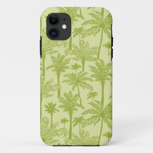 Groen palm Trees Pattern Case-Mate iPhone Case (Achterkant)