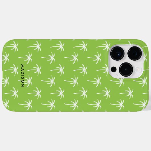 Groen palm Trees Pattern Case-Mate iPhone Case (Achterkant (horizontaal))