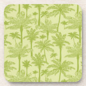 Groen palm Trees Pattern Drankjes Onderzetter (Voorkant)