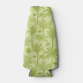 Groen palm Trees Pattern Flesjeskoeler (Voorkant)