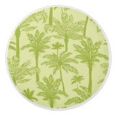 Groen palm Trees Pattern Keramische Knop (Voorkant)