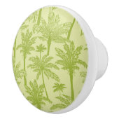 Groen palm Trees Pattern Keramische Knop (Rechts)