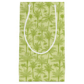 Groen palm Trees Pattern Klein Cadeauzakje (Voorkant)