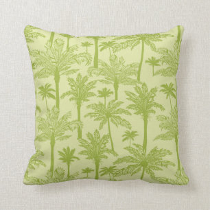 Groen palm Trees Pattern Kussen