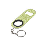 Groen palm Trees Pattern Mini Flessenopener (Achterkant Gekanteld)