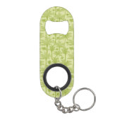 Groen palm Trees Pattern Mini Flessenopener (Achterkant)