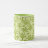Groen palm Trees Pattern Mok (Midden)