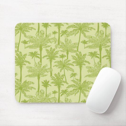 Groen palm Trees Pattern Muismat (Met muis)