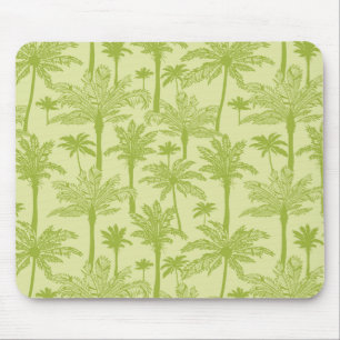 Groen palm Trees Pattern Muismat