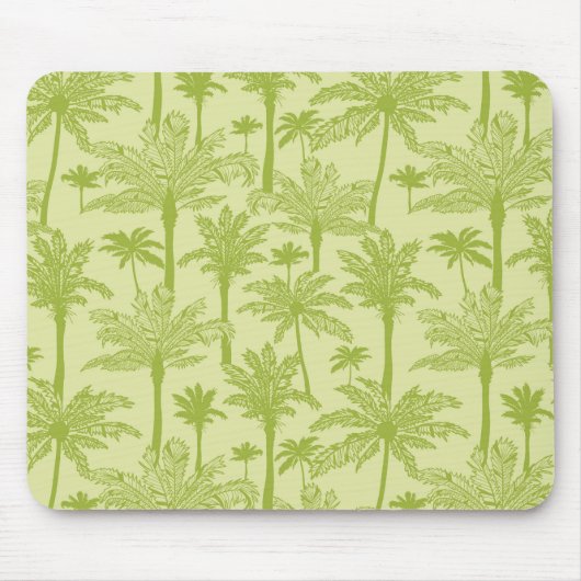 Groen palm Trees Pattern Muismat (Voorkant)