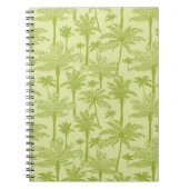 Groen palm Trees Pattern Notitieboek (Voorkant)