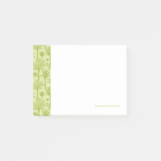 Groen palm Trees Pattern Post-it® Notes (Voorkant)