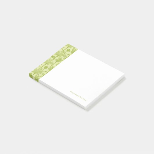 Groen palm Trees Pattern Post-it® Notes (Schuin)