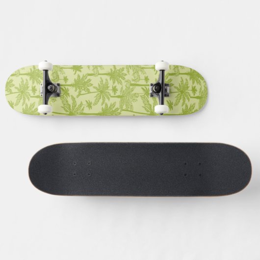 Groen palm Trees Pattern Skateboard (Horizontaal)