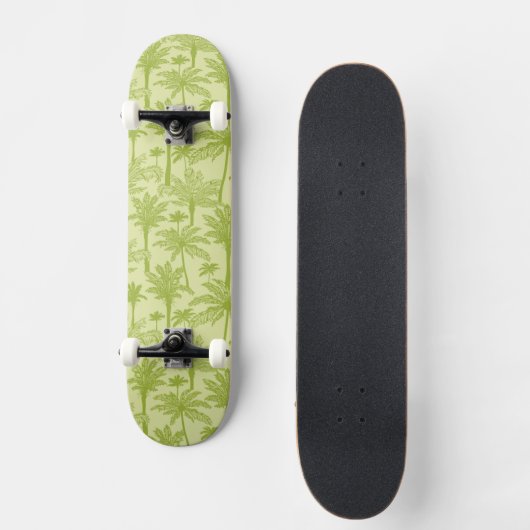 Groen palm Trees Pattern Skateboard (Voorkant)