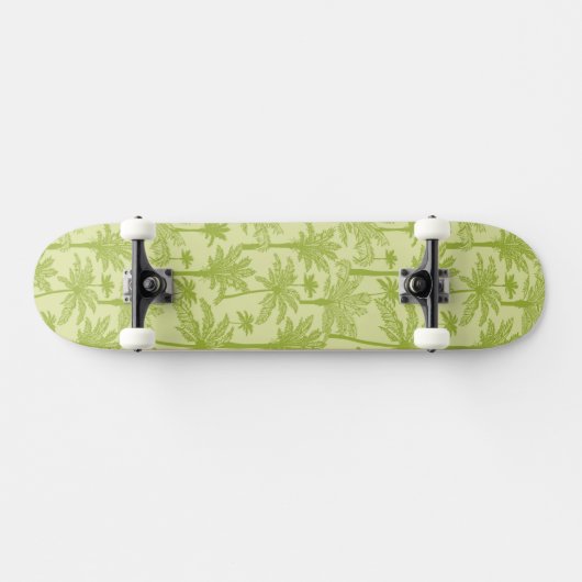 Groen palm Trees Pattern Skateboard (Horizontaal)