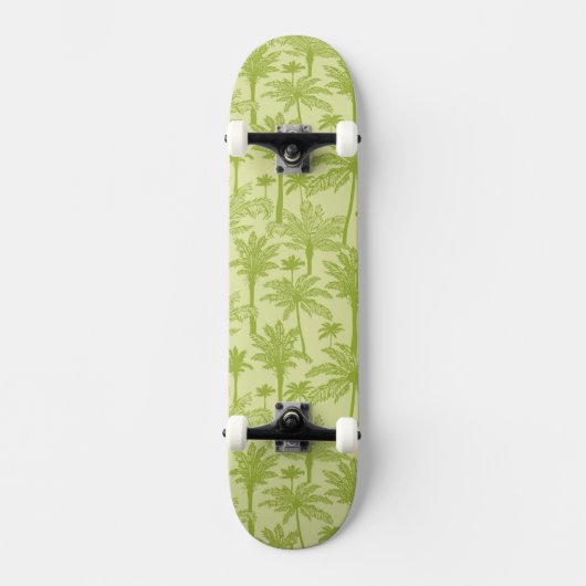 Groen palm Trees Pattern Skateboard (Voorkant)