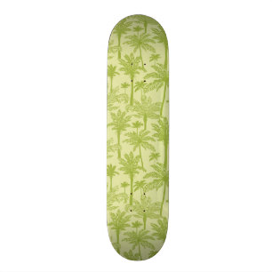 Groen palm Trees Pattern Skateboard