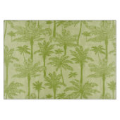Groen palm Trees Pattern Snijplank (Voorkant)