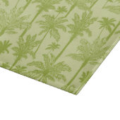 Groen palm Trees Pattern Snijplank (Hoek)