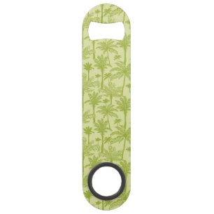 Groen palm Trees Pattern Speed Flessenopener