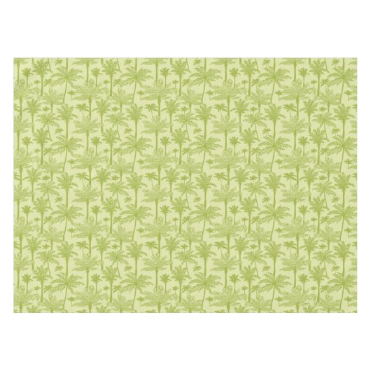 Groen palm Trees Pattern Tafelkleed (Voorkant (Horizontaal))