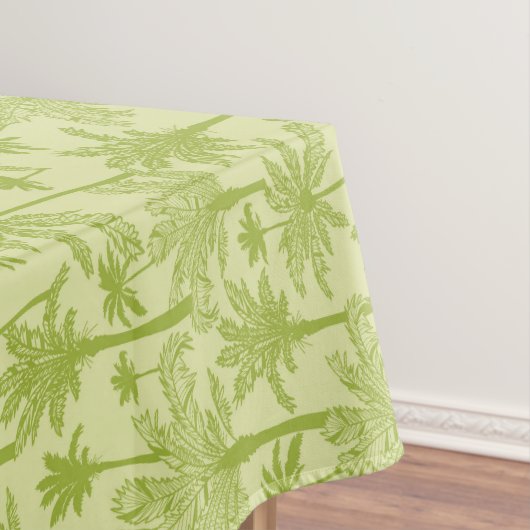 Groen palm Trees Pattern Tafelkleed (Voorbeeld)