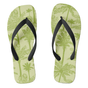 Groen palm Trees Pattern Teenslippers