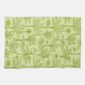 Groen palm Trees Pattern Theedoek (Horizontaal)