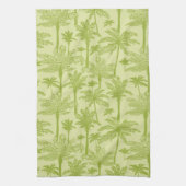 Groen palm Trees Pattern Theedoek (Verticaal)