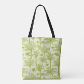 Groen palm Trees Pattern Tote Bag (Achterkant)