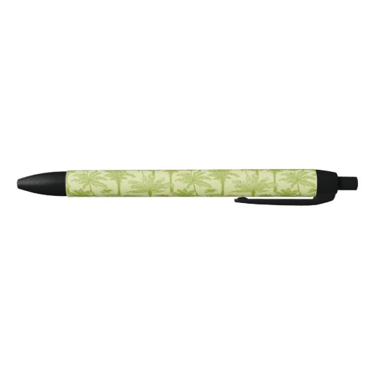 Groen palm Trees Pattern Zwarte Inkt Pen (Bodem)