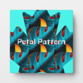 groen palmbladpatroon fotoplaat (Voorkant)