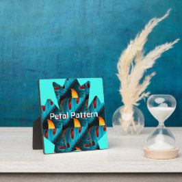 groen palmbladpatroon fotoplaat
