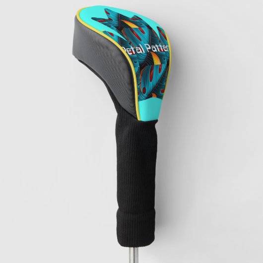 groen palmbladpatroon golfheadcover (Schuin)