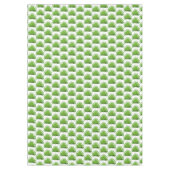 Groen palmbladpatroon op wit tafelkleed (Voorkant)