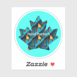 groen palmbladpatroon sticker