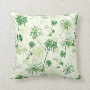 Groen Palmboom Patroon Kussen