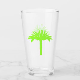 Groen palmboomglas glas