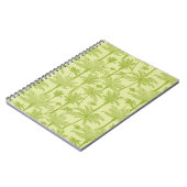 Groen palmboompatroon notitieboek (Linkerzijde)