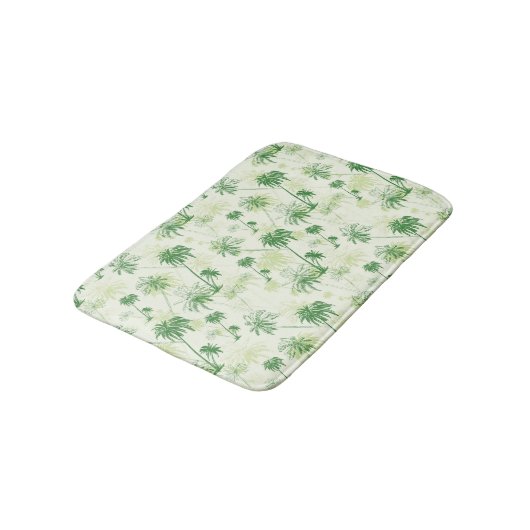 Groen palmstructuurpatroon badmat (Gekanteld)