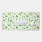 Groen palmstructuurpatroon bureaumat (Keyboard & Muis)