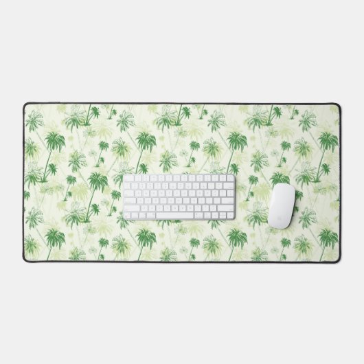 Groen palmstructuurpatroon bureaumat (Keyboard & Muis)