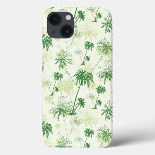 Groen palmstructuurpatroon Case-Mate iPhone case (Achterkant)