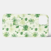 Groen palmstructuurpatroon Case-Mate iPhone case (Achterkant (horizontaal))