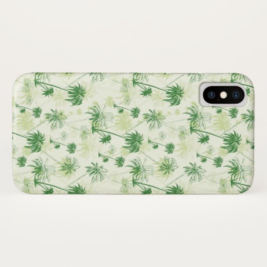 Groen palmstructuurpatroon Case-Mate iPhone case (Achterkant (horizontaal))