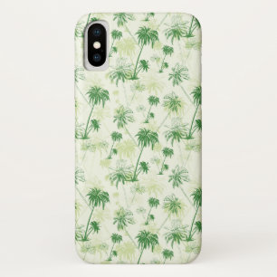 Groen palmstructuurpatroon Case-Mate iPhone case